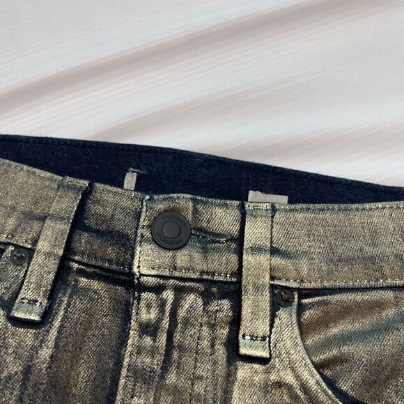 Hudson Jeans Reconstructed Midi Denim Skirt Size 25 New - Picture 7 of 12